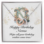Happy Birthday Norma v01 - Interlocking Hearts Necklace