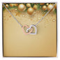 Christmas Background 050 - Interlocking Hearts Necklace