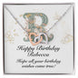 Happy Birthday Rebecca v01 - Interlocking Hearts Necklace