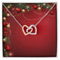 Christmas Background 046 - Interlocking Hearts Necklace