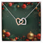 Christmas Background 115 - Interlocking Hearts Necklace