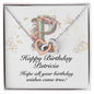 Happy Birthday Patricia v01 - Interlocking Hearts Necklace