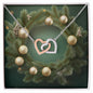 Christmas Background 104 - Interlocking Hearts Necklace