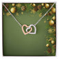 Christmas Background 061 - Interlocking Hearts Necklace