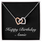 Happy Birthday Annie v2 - Interlocking Hearts Necklace