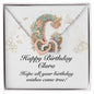 Happy Birthday Clara v01 - Interlocking Hearts Necklace