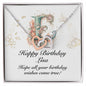 Happy Birthday Lisa v01 - Interlocking Hearts Necklace