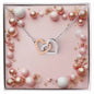 Christmas Background 060 - Interlocking Hearts Necklace