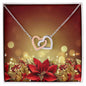 Christmas Background 097 - Interlocking Hearts Necklace