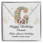 Happy Birthday Connie v01 - Interlocking Hearts Necklace
