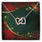 Christmas Background 071 - Interlocking Hearts Necklace
