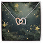 Christmas Background 114 - Interlocking Hearts Necklace
