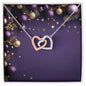 Christmas Background 054 - Interlocking Hearts Necklace
