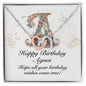Happy Birthday Agnes v01 - Interlocking Hearts Necklace