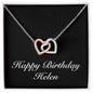 Happy Birthday Helen v2 - Interlocking Hearts Necklace