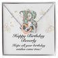 Happy Birthday Beverly v01 - Interlocking Hearts Necklace