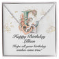 Happy Birthday Lillian v01 - Interlocking Hearts Necklace