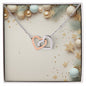 Christmas Background 041 - Interlocking Hearts Necklace