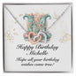 Happy Birthday Michelle v01 - Interlocking Hearts Necklace