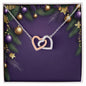 Christmas Background 024 - Interlocking Hearts Necklace