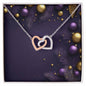 Christmas Background 029 - Interlocking Hearts Necklace