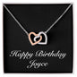 Happy Birthday Joyce v2 - Interlocking Hearts Necklace