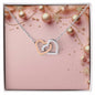 Christmas Background 040 - Interlocking Hearts Necklace