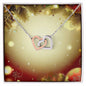 Christmas Background 100 - Interlocking Hearts Necklace