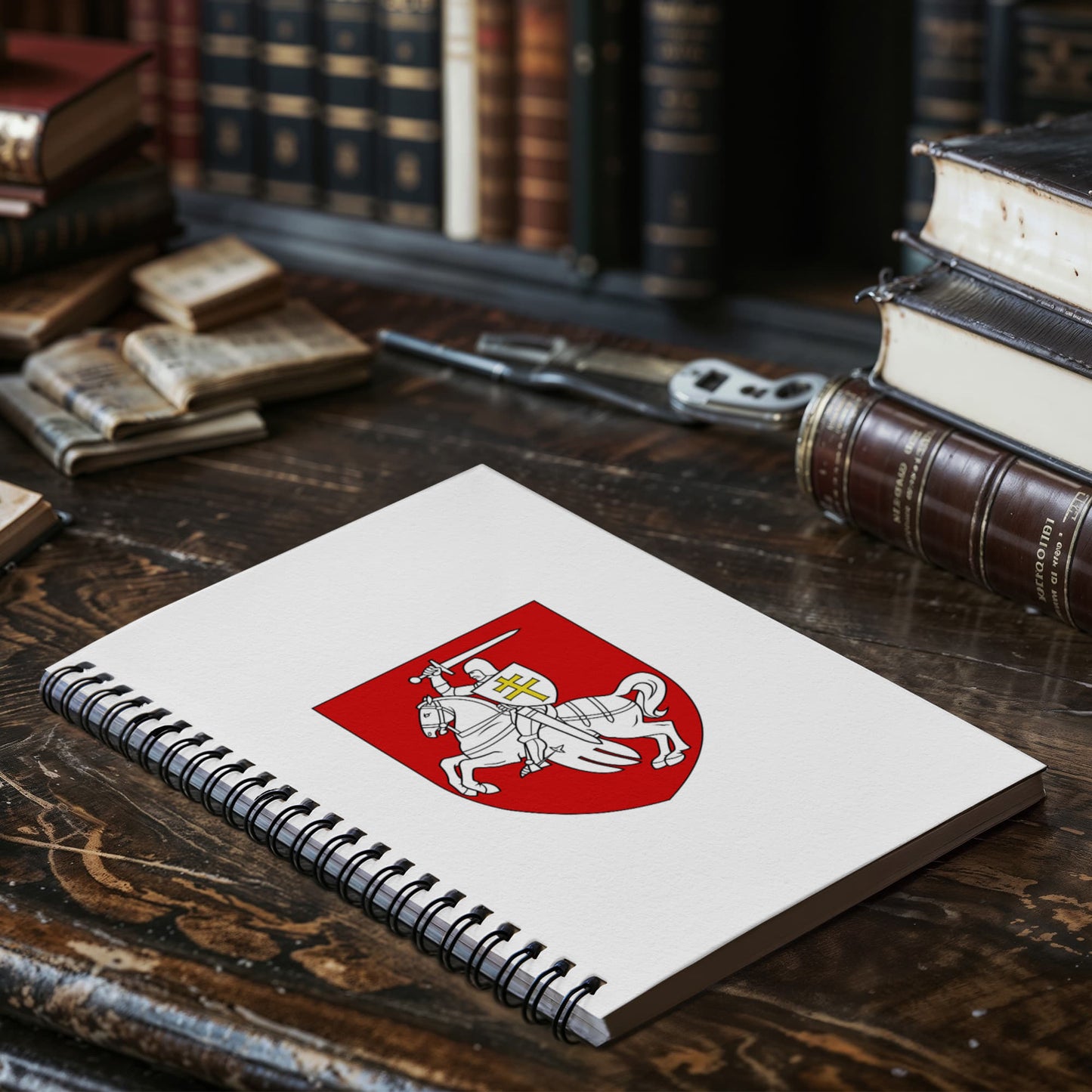 Pahonia (Belarus) - 6" x 8" Spiral Notebook