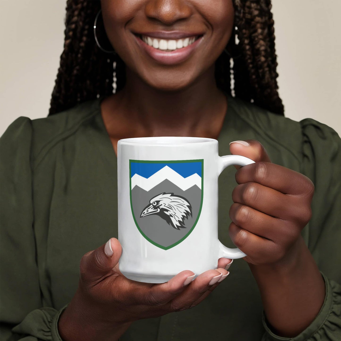 109th Mountain Assault Battalion (Ukraine) - 15oz White Ceramic Mug