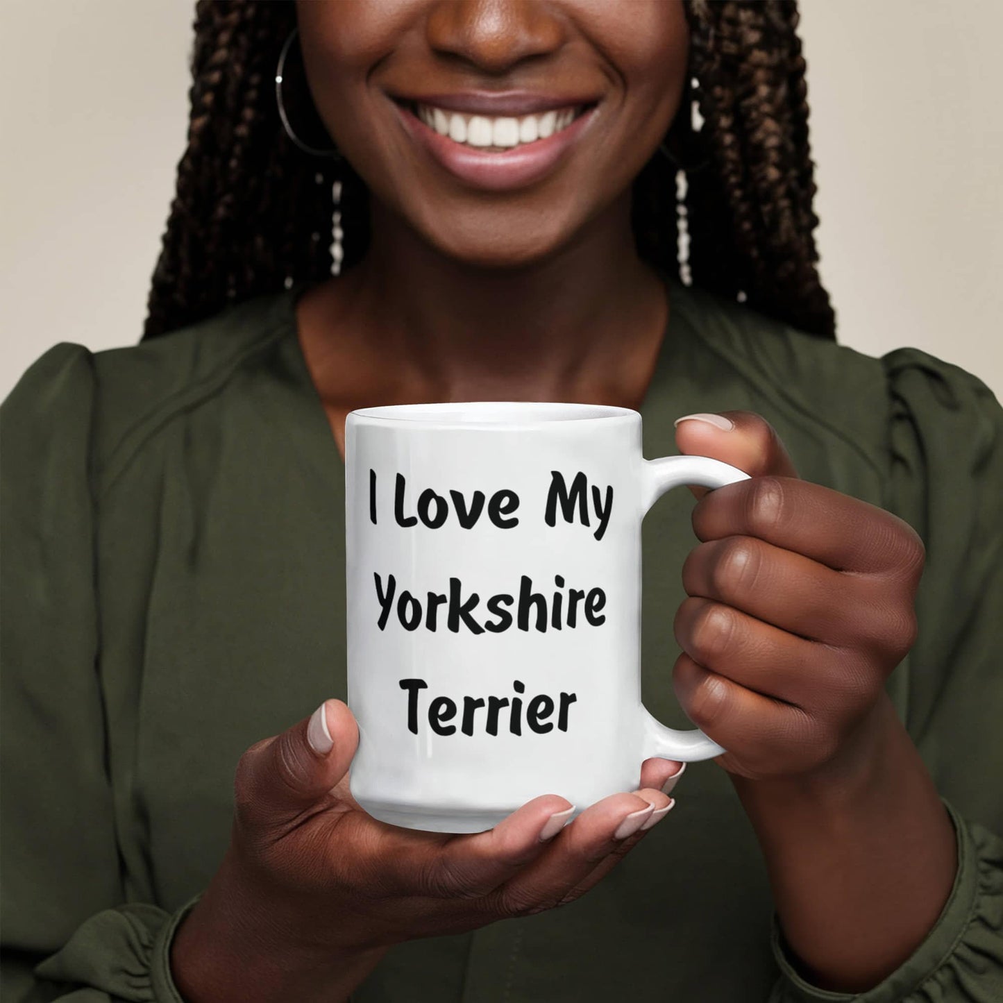 Love My Yorkshire Terrier - 15oz White Ceramic Mug