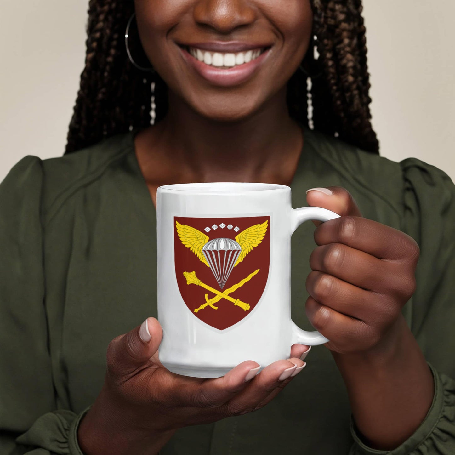 Air Assault Forces Command (Ukraine) - 15oz White Ceramic Mug