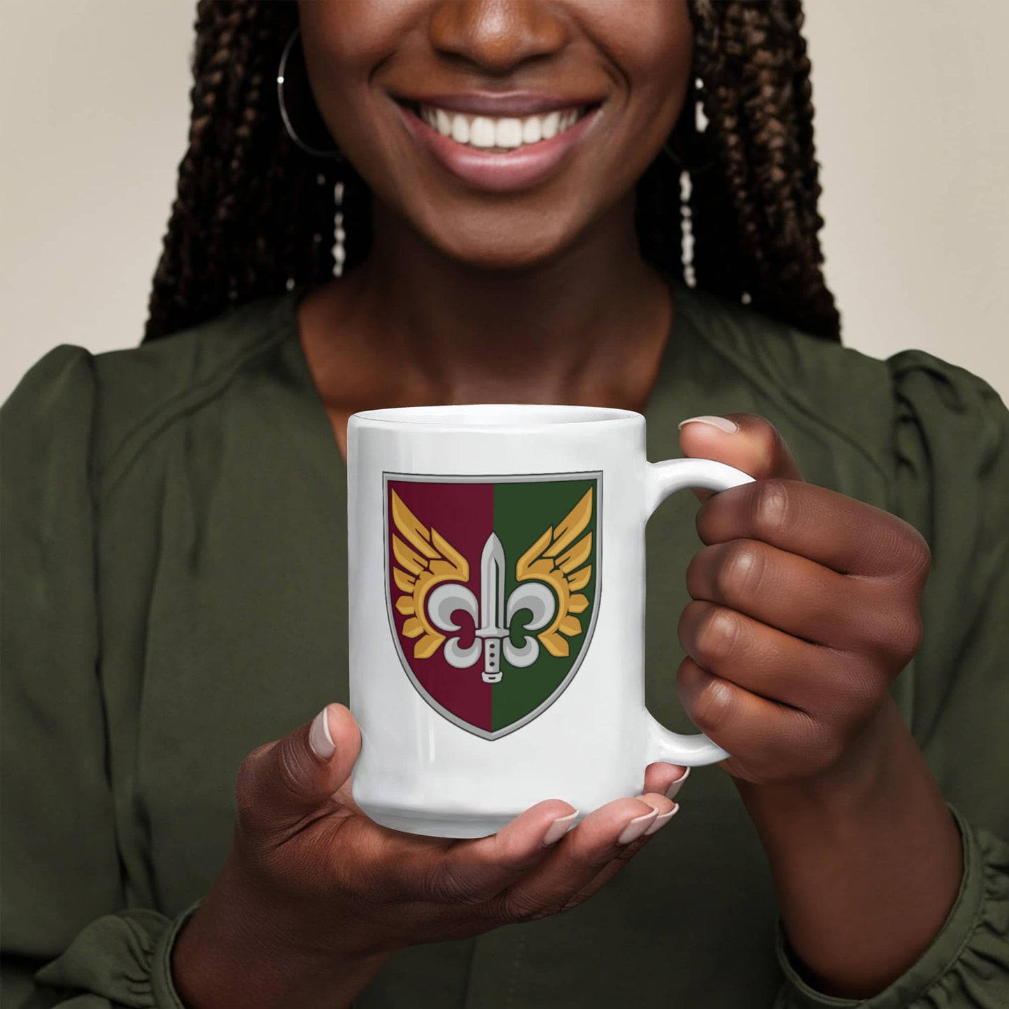 132nd Reconnaissance Battalion (Ukraine) - 15oz White Ceramic Mug