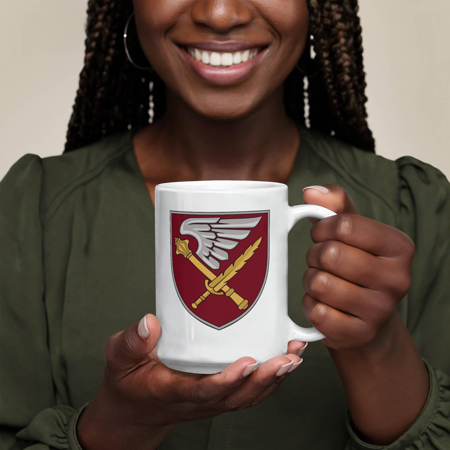 7th Air Assault Corps (Ukraine) - 15oz White Ceramic Mug