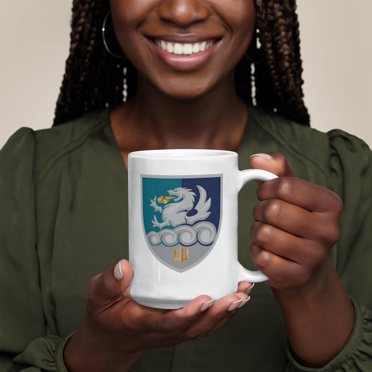 32nd Artillery Brigade (Ukraine) - 15oz White Ceramic Mug