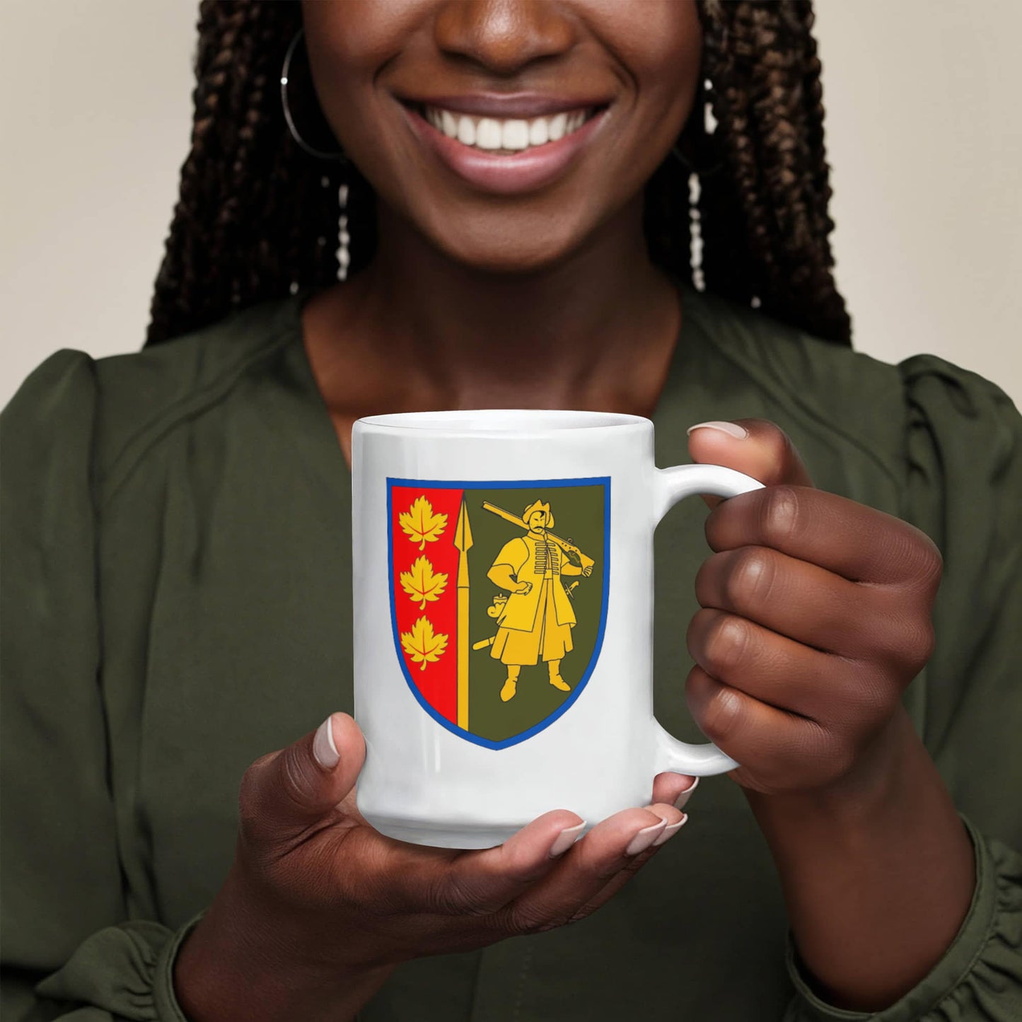 65th Mechanized Brigade (Ukraine) - 15oz White Ceramic Mug