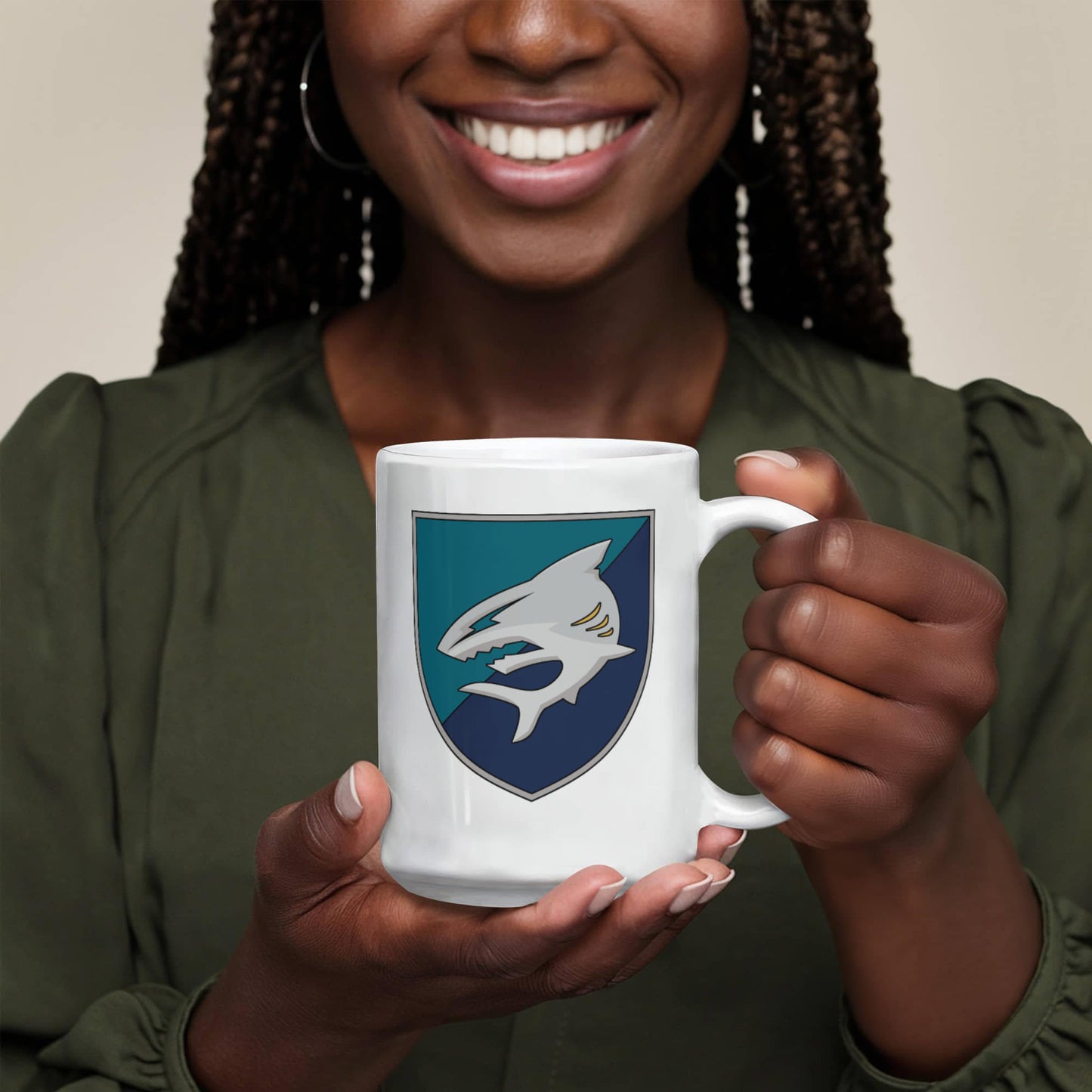 40th Coastal Defence Brigade (Ukraine) - 15oz White Ceramic Mug