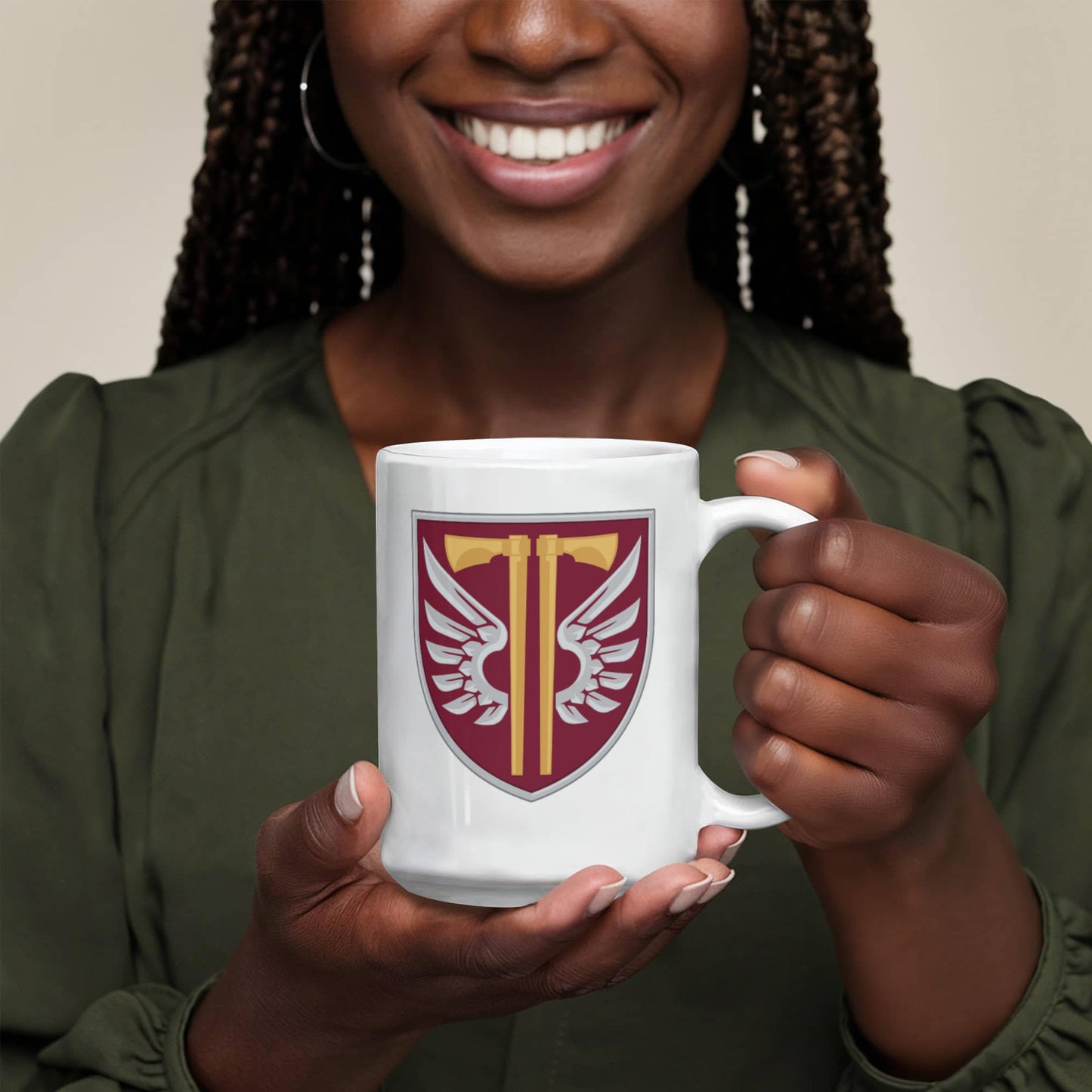 77th Airmobile Brigade (Ukraine) - 15oz White Ceramic Mug