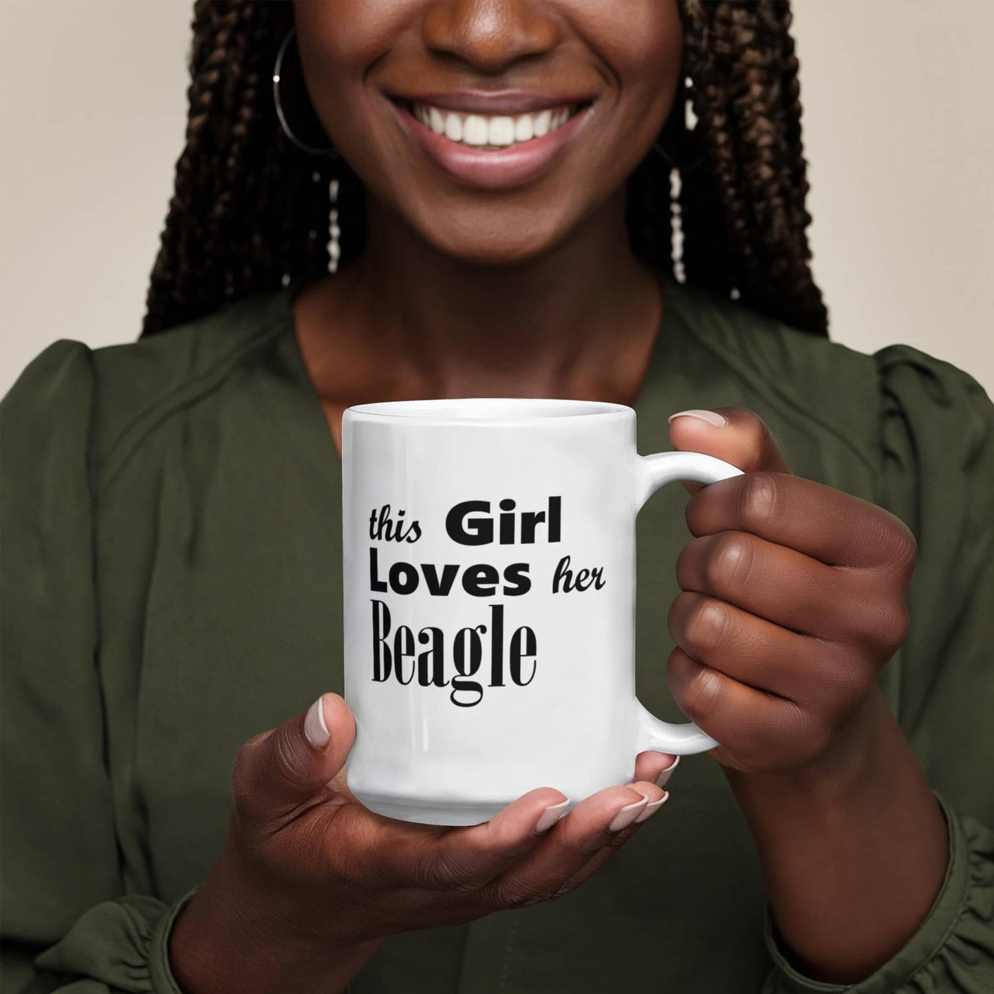 Beagle - 15oz White Ceramic Mug