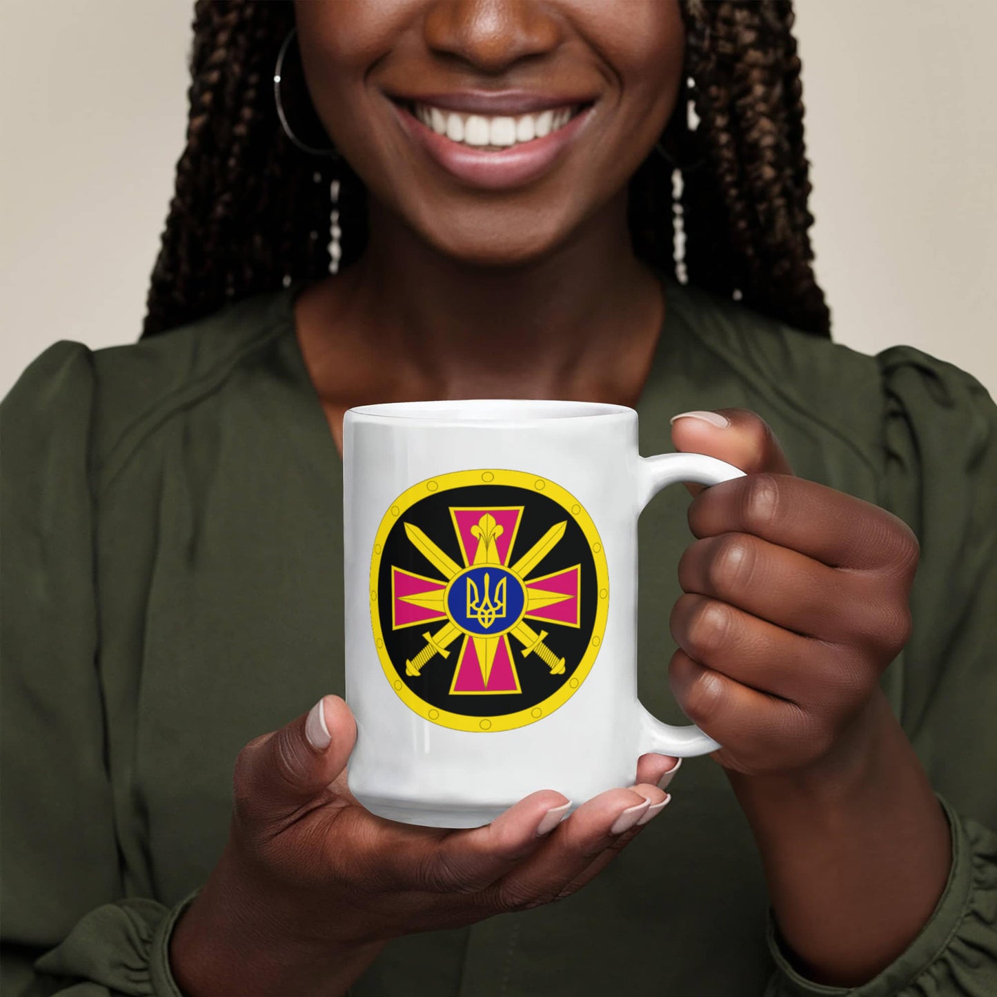 Ukrainian Defense Intelligence - 15oz White Ceramic Mug