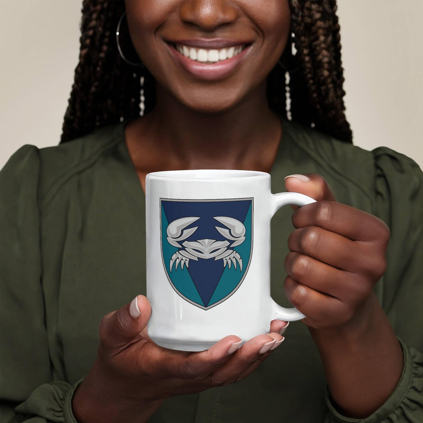 34th Coastal Defence Brigade (Ukraine) - 15oz White Ceramic Mug