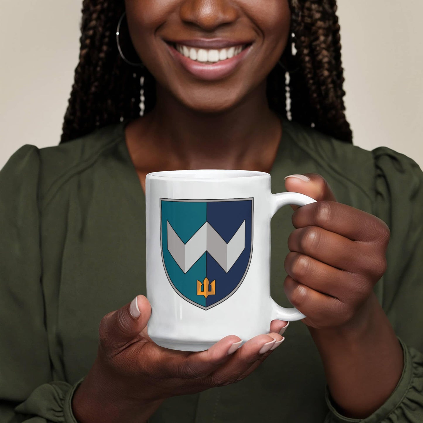 39th Coastal Defense Brigade (Ukraine) - 15oz White Ceramic Mug