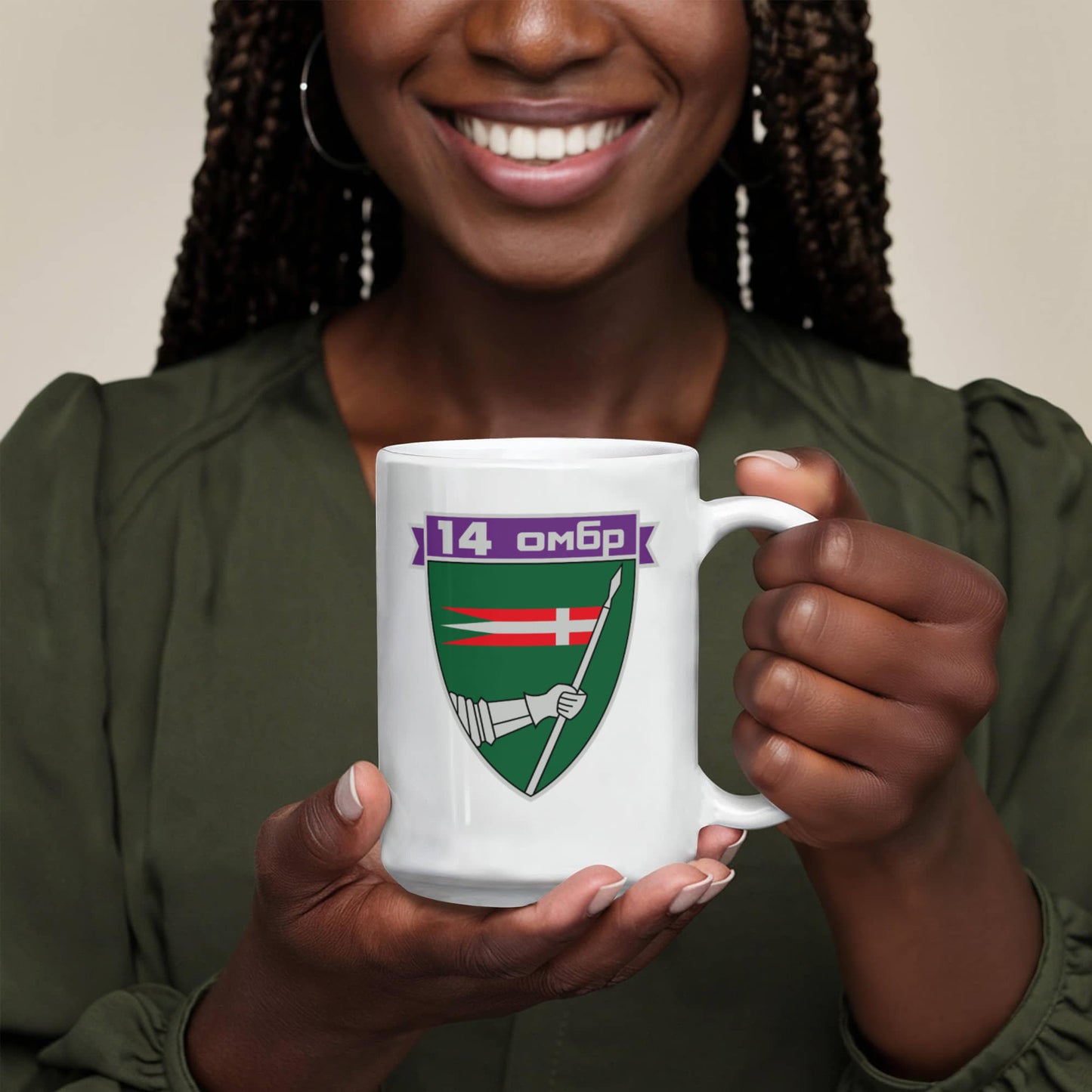 14th Mechanized Brigade (Ukraine) - 15oz White Ceramic Mug