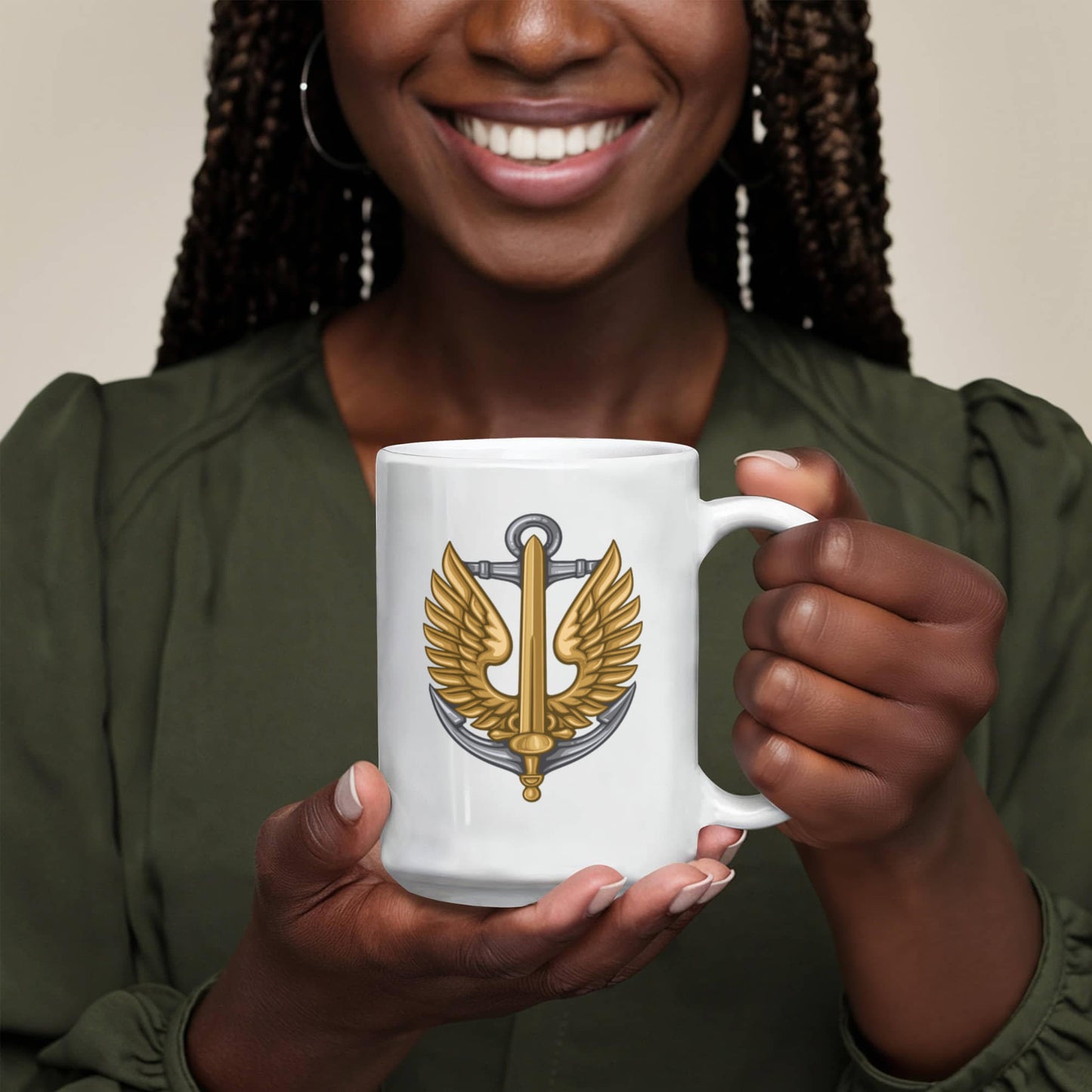 Ukrainian Marine Corps - 15oz White Ceramic Mug