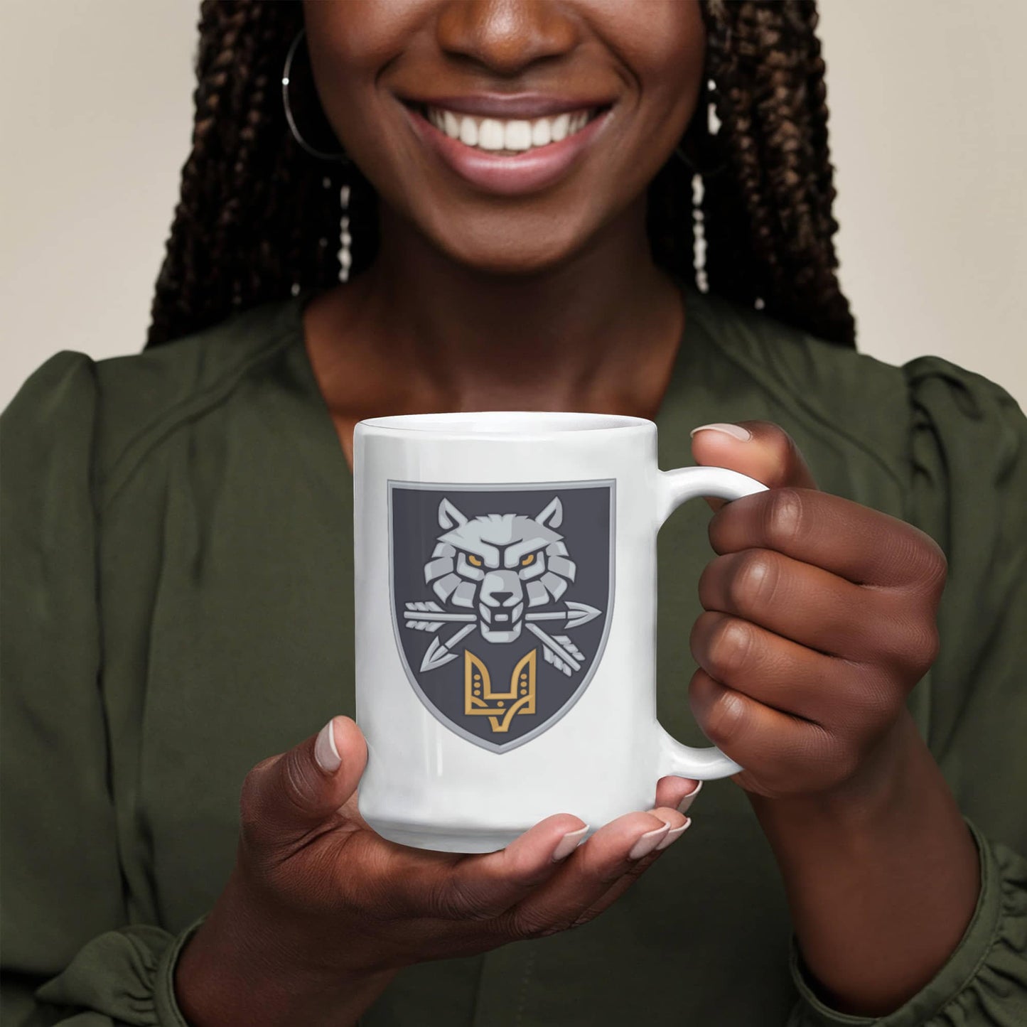 Special Operations Forces Command (Ukraine) - 15oz White Ceramic Mug