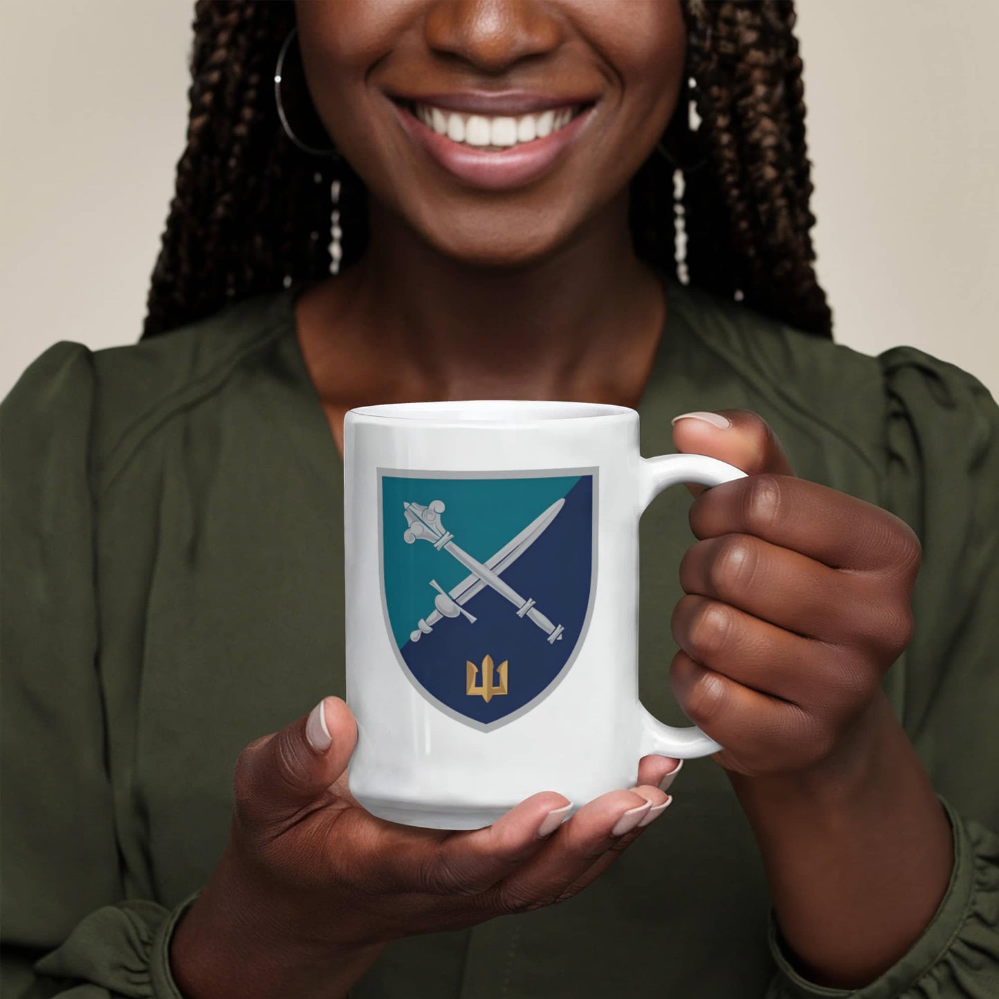 Marine Corps Command (Ukraine) - 15oz White Ceramic Mug