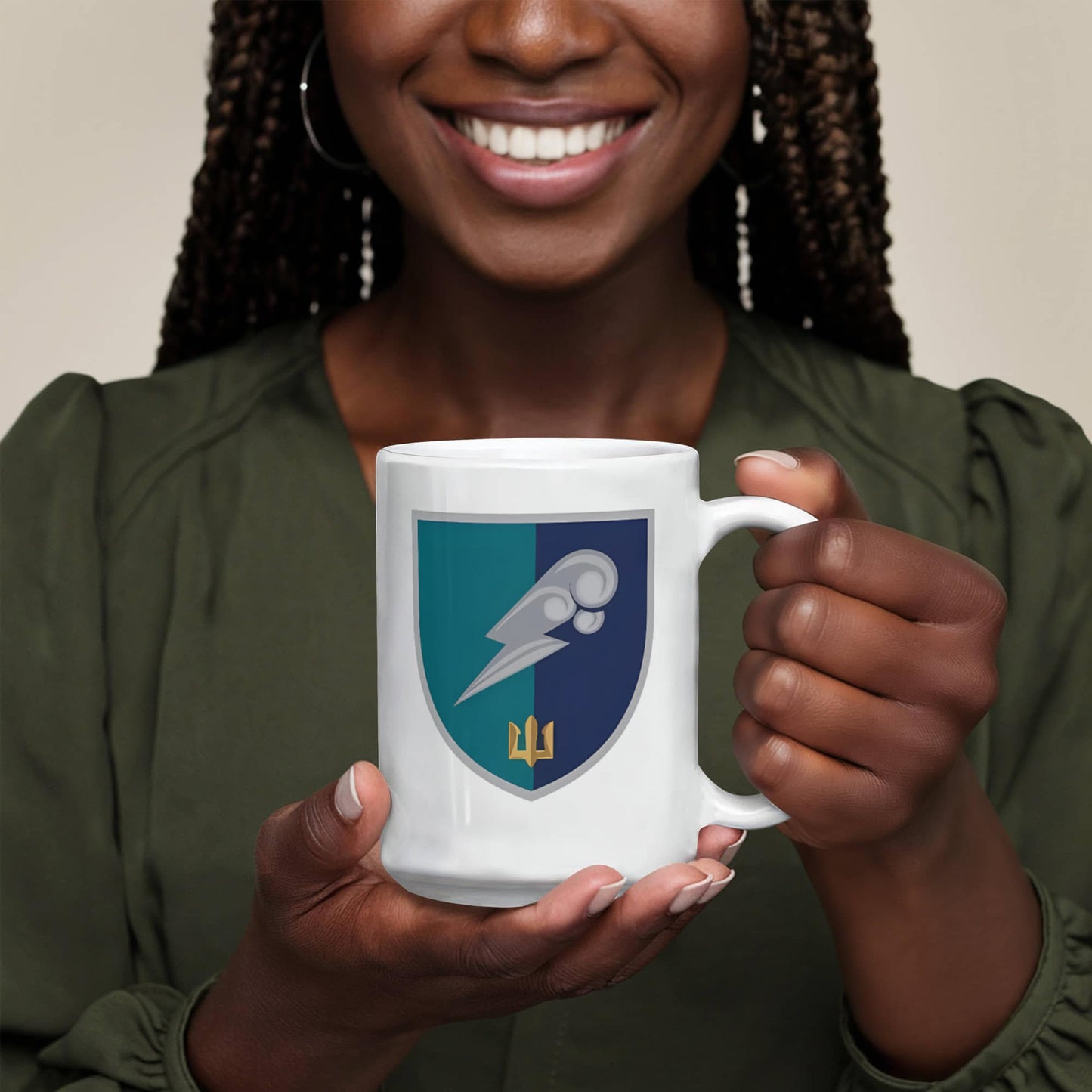 7th Anti-Aircraft Division (Ukraine) - 15oz White Ceramic Mug