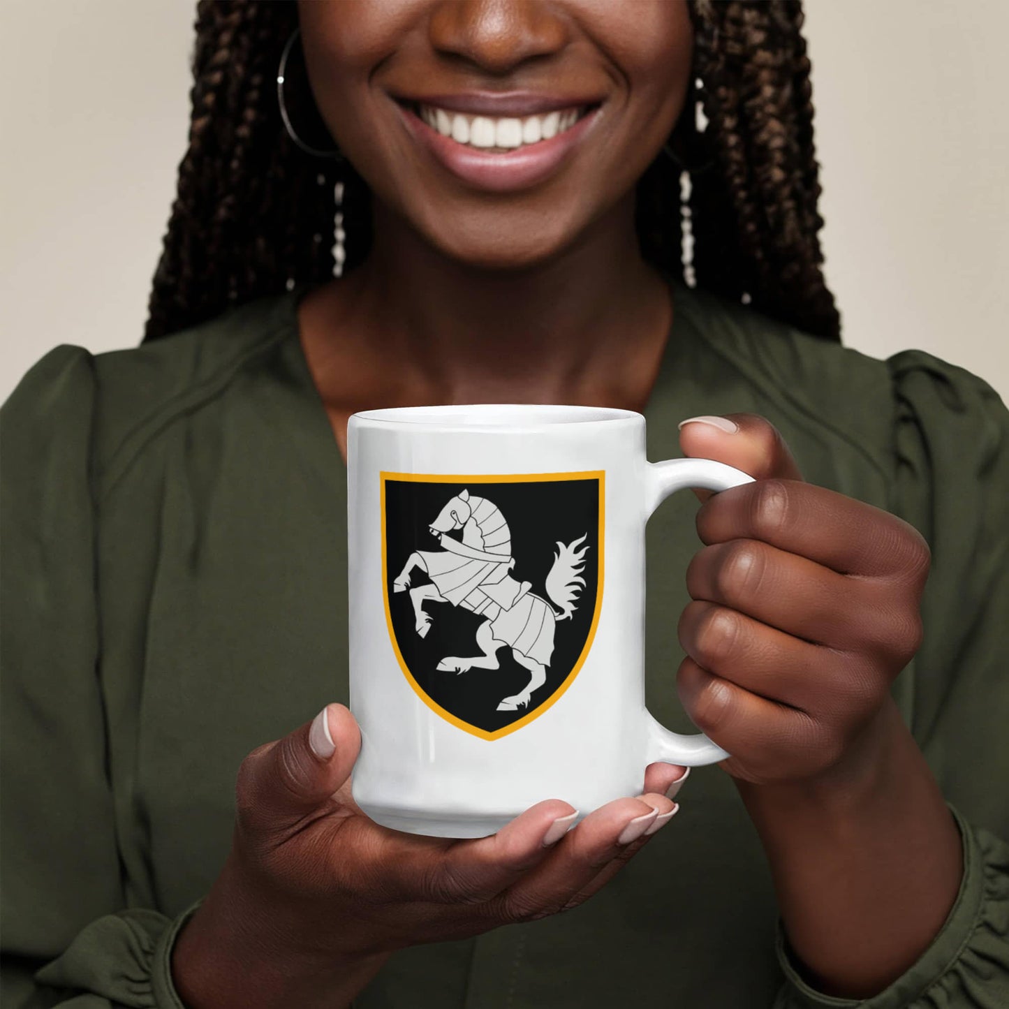 1st Tank Brigade (Ukraine) - 15oz White Ceramic Mug