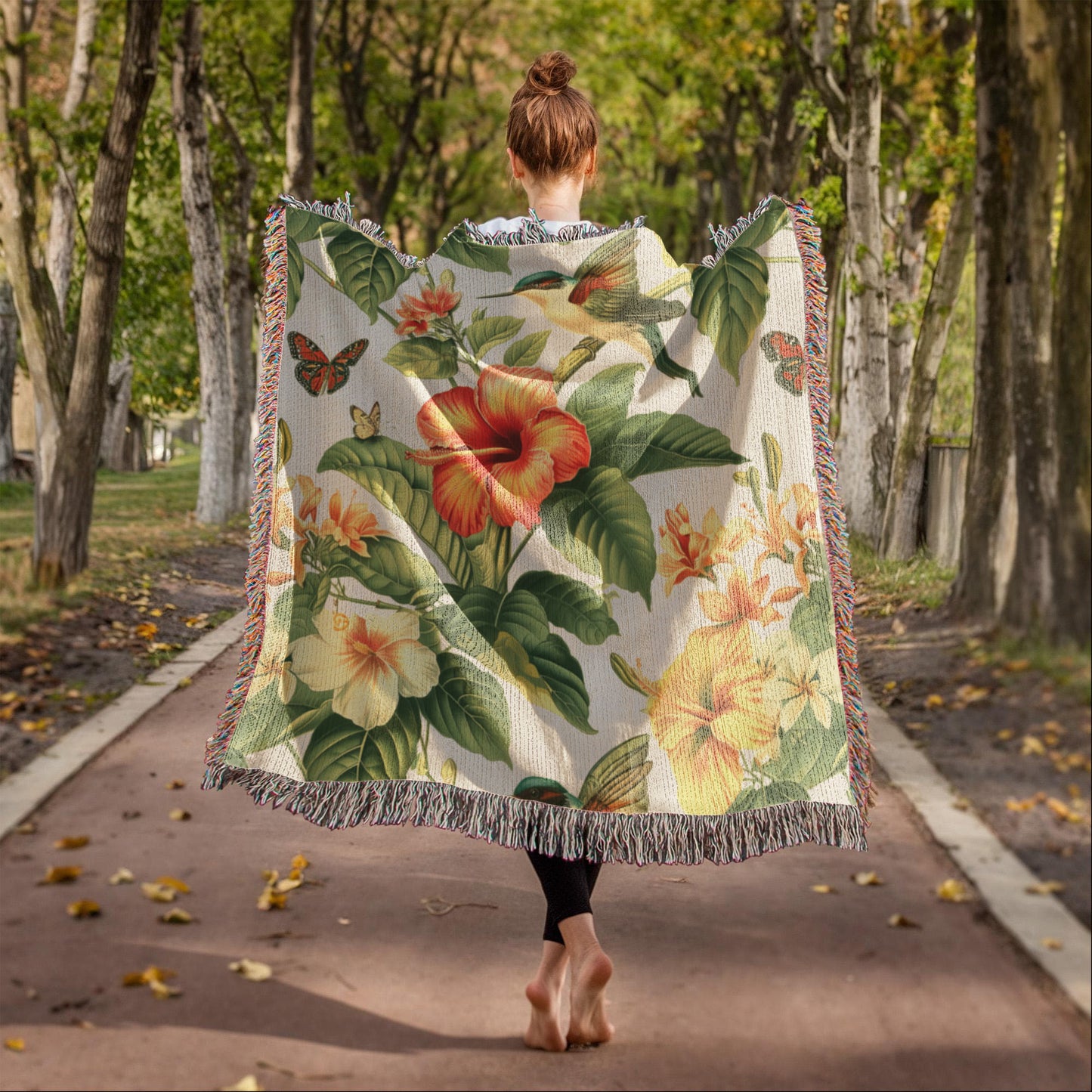 Chinoiserie Pattern 035 - 50" x 60" Heirloom Woven Blanket