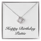 Happy Birthday Pattie - Love Knot Necklace